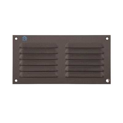 Renson 1062427 – Aufputz-Lamellengitter flach Aluminium 436 (200x100) Struktur 7016 | 10 Stück