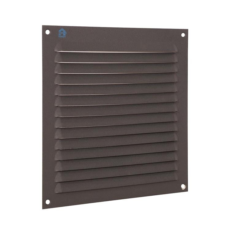 Renson 1062428 – Aufputz-Lamellengitter flach Aluminium 436 (200x200) Struktur 7016 | 10 Stück