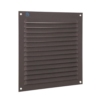 Renson 1062428 – Aufputz-Lamellengitter flach Aluminium 436 (200x200) Struktur 7016 | 10 Stück
