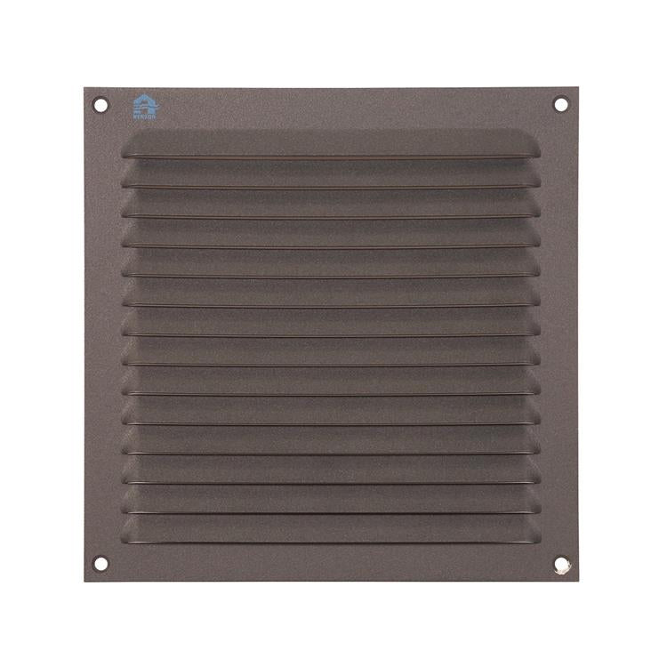 Renson 1062428 – Aufputz-Lamellengitter flach Aluminium 436 (200x200) Struktur 7016 | 10 Stück