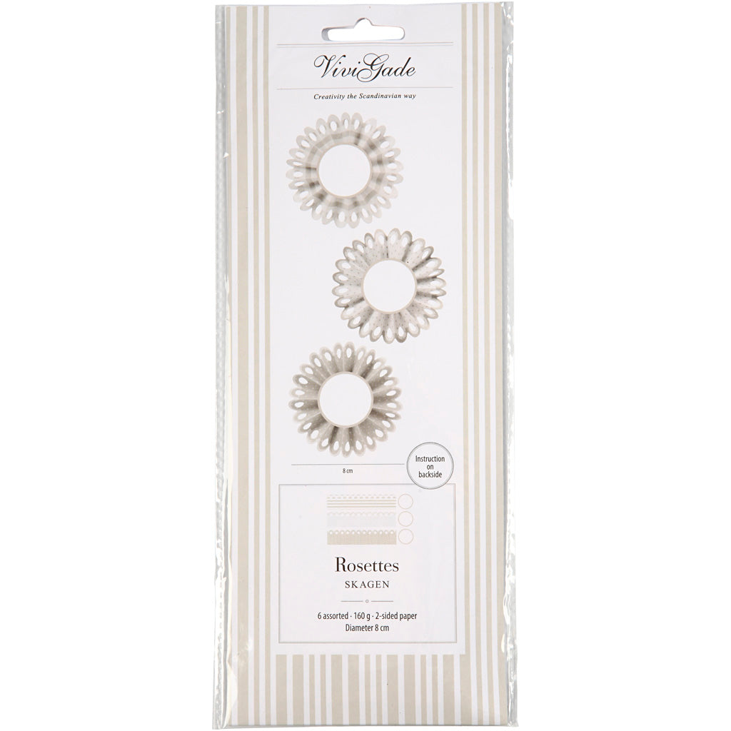 Vivi Gade Rosetten, D 8 cm, 160 g, 6 Stück, 1 Box