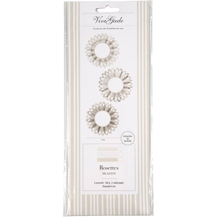 Vivi Gade Rosetten, D 8 cm, 160 g, 6 Stück, 1 Box
