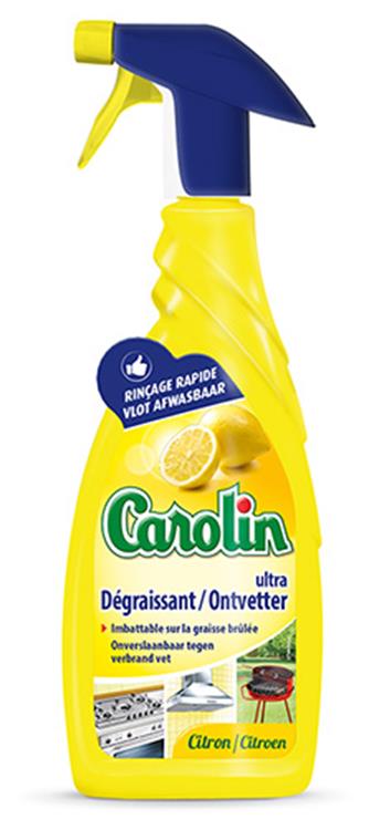Carolin 1053965 - Entfetterspray Zitrone 650 ml | 6 Stück