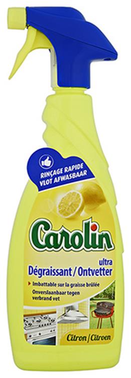 Carolin 1053965 - Entfetterspray Zitrone 650 ml | 6 Stück