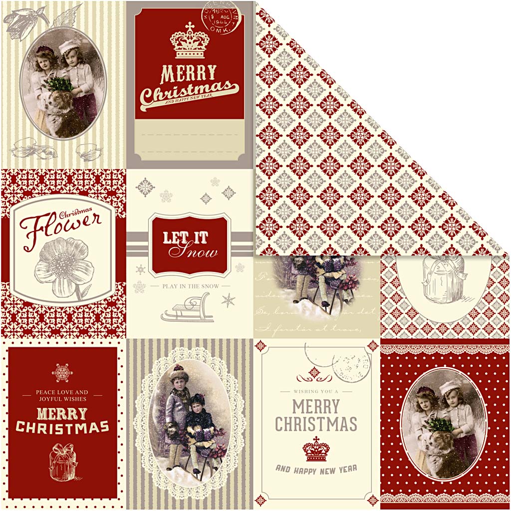 Vivi Gade Designpapier, Blatt 30,5 x 30,5 cm, 120 g, 5 Blatt 1 Karton