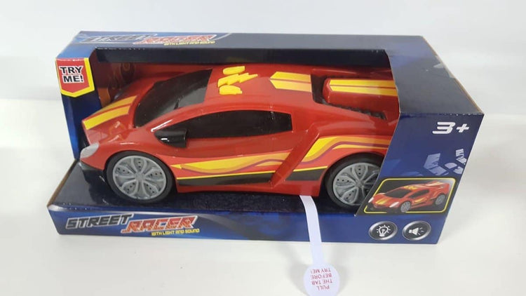 Toi-Toys Street Racer-Auto mit Licht und Klang rot