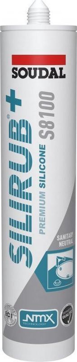 Soudal silirub+ s8100 neutral | Sanitär-Set | transparent | 300 ml – 134449