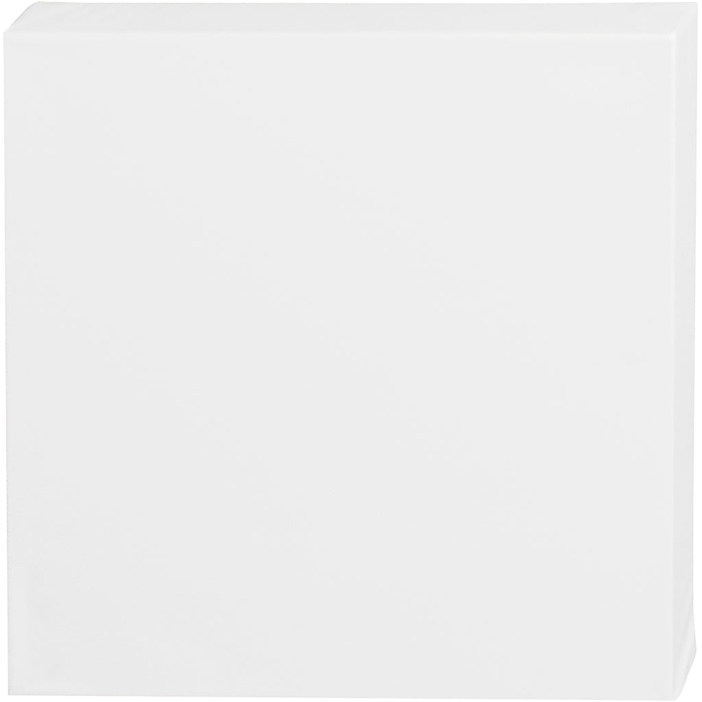 Creativ Company Leinwand, D: 3,7 cm, Größe 30x30 cm, 360 gr, weiß, 1 Stück