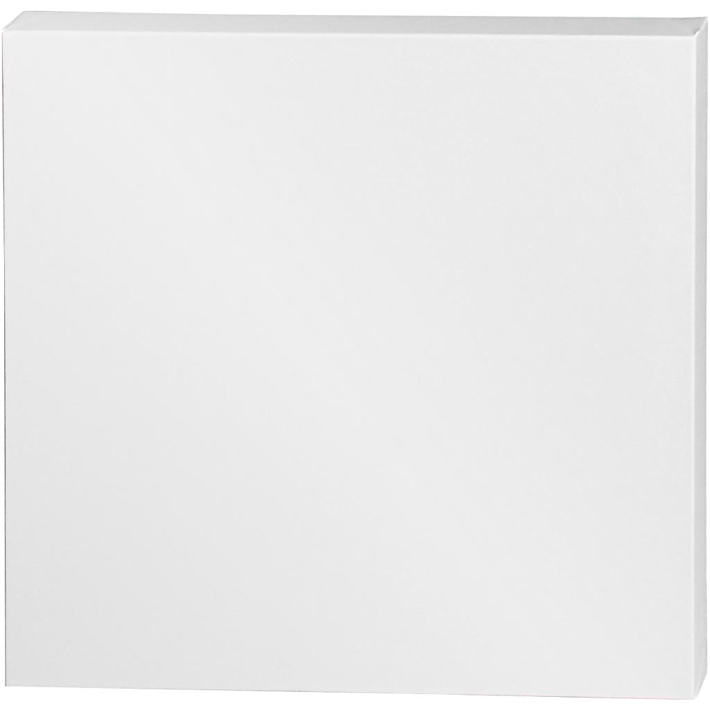 Creativ Company Leinwand, D: 3,7 cm, Größe 50x50 cm, 360 gr, weiß, 5 Stück 1 Karton