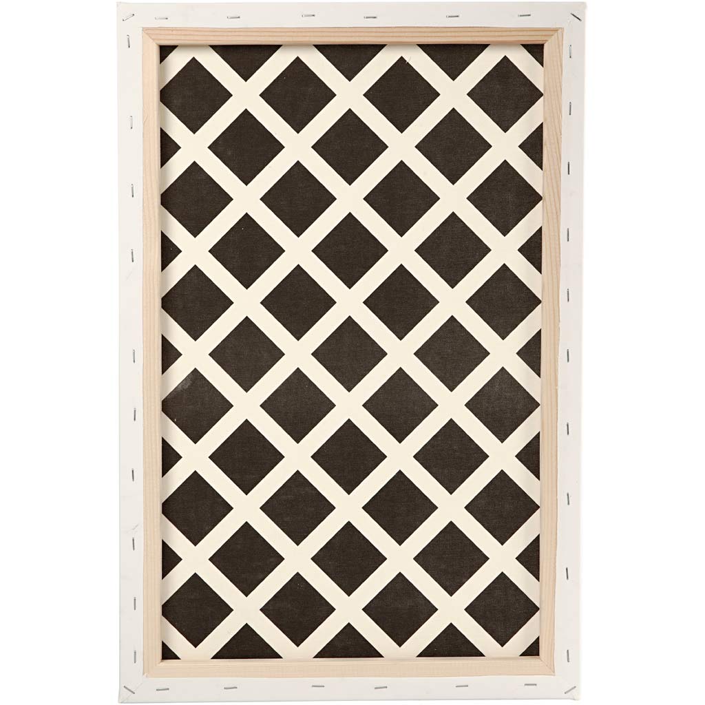 Creativ Company Leinwand, D: 1,7 cm, Größe 40x60 cm, 360 g, weiß, 1 Stück