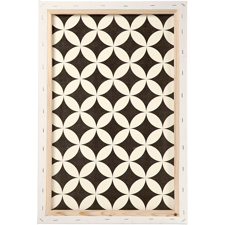 Creativ Company Leinwand, D: 1,7 cm, Größe 40x60 cm, 360 gr, weiß, 1 Stück