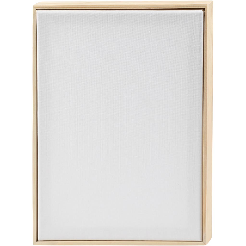Creativ Company Keilrahmen mit Rahmen, A4, Größe 29,7 x 21 cm, 280 g, weiß, 10 Stück 1 Karton