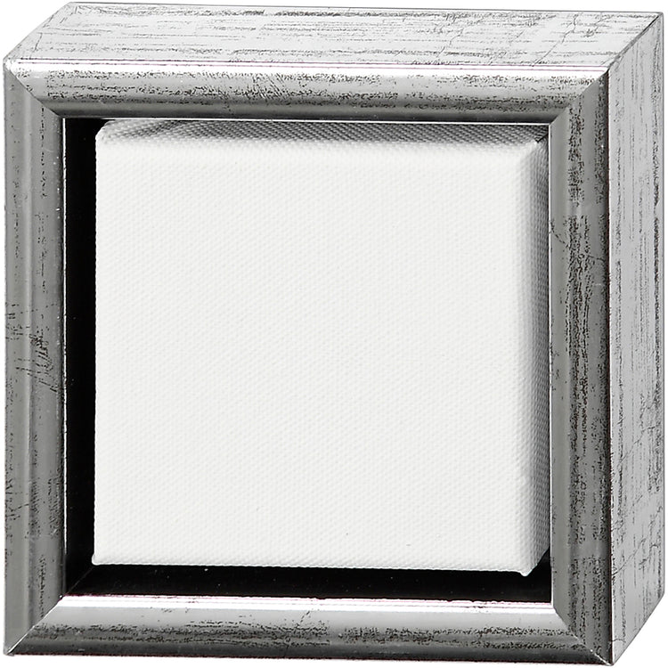 Creativ Company Leinwand mit Rahmen, Größe 10x10 cm, 360 gr, verschiedene Farben, 1 Stück