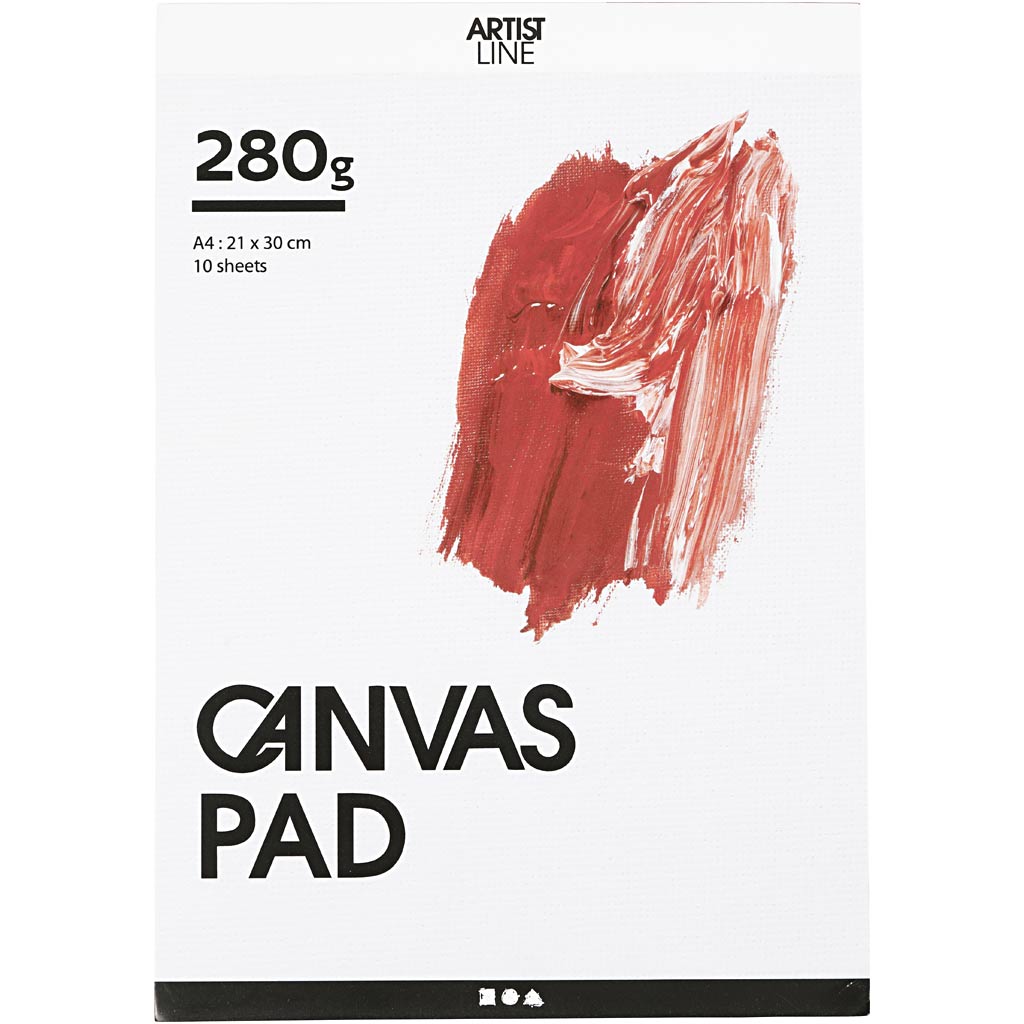 Leinwand blockieren weiße A4 280gr, 10 Blätter