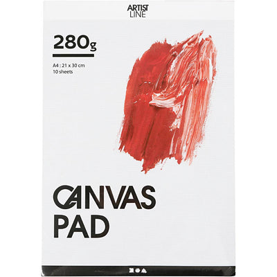 Leinwand blockieren weiße A4 280gr, 10 Blätter