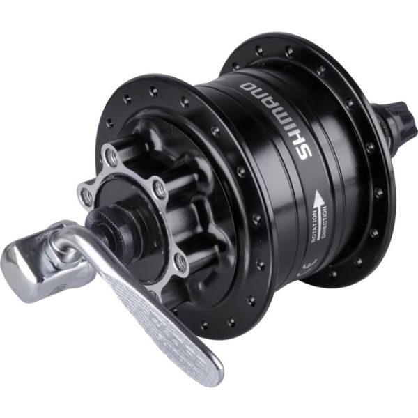 Shimano Dynamonaaf 32 Löcher HD-3D32 3 Watt für 6-klopfende Bremsscheibe Schnellspanner Schwarz