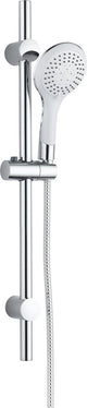 Schütte Liana Duschset mit Handbrause – ø 12 cm – 5 Positionen – 70 cm Brausestange – 150 cm Schlauch – Chrom