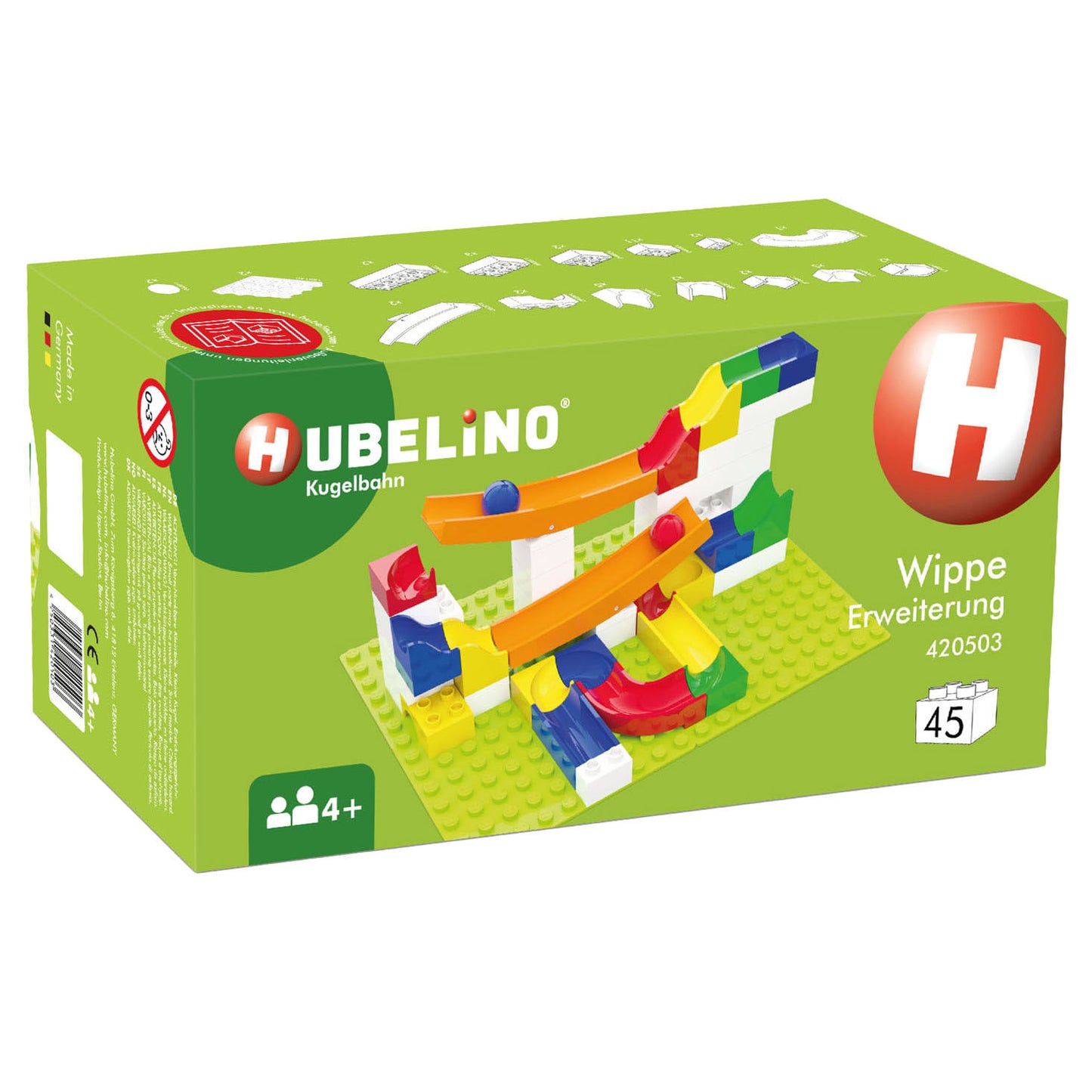 Hubelino Knikkerbaan nach Set WIP WAP, 45dlg.