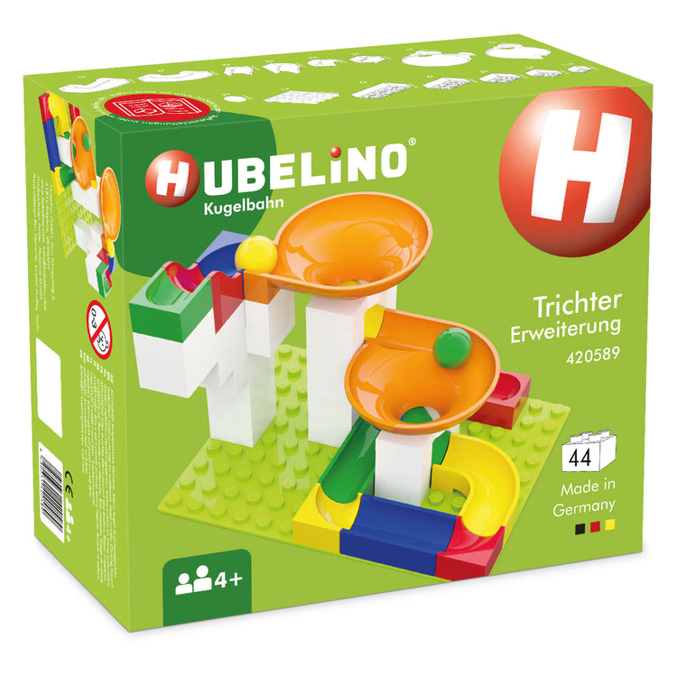Hubelino Knikkerbaan Expansion Set Trichter, 44dlg.