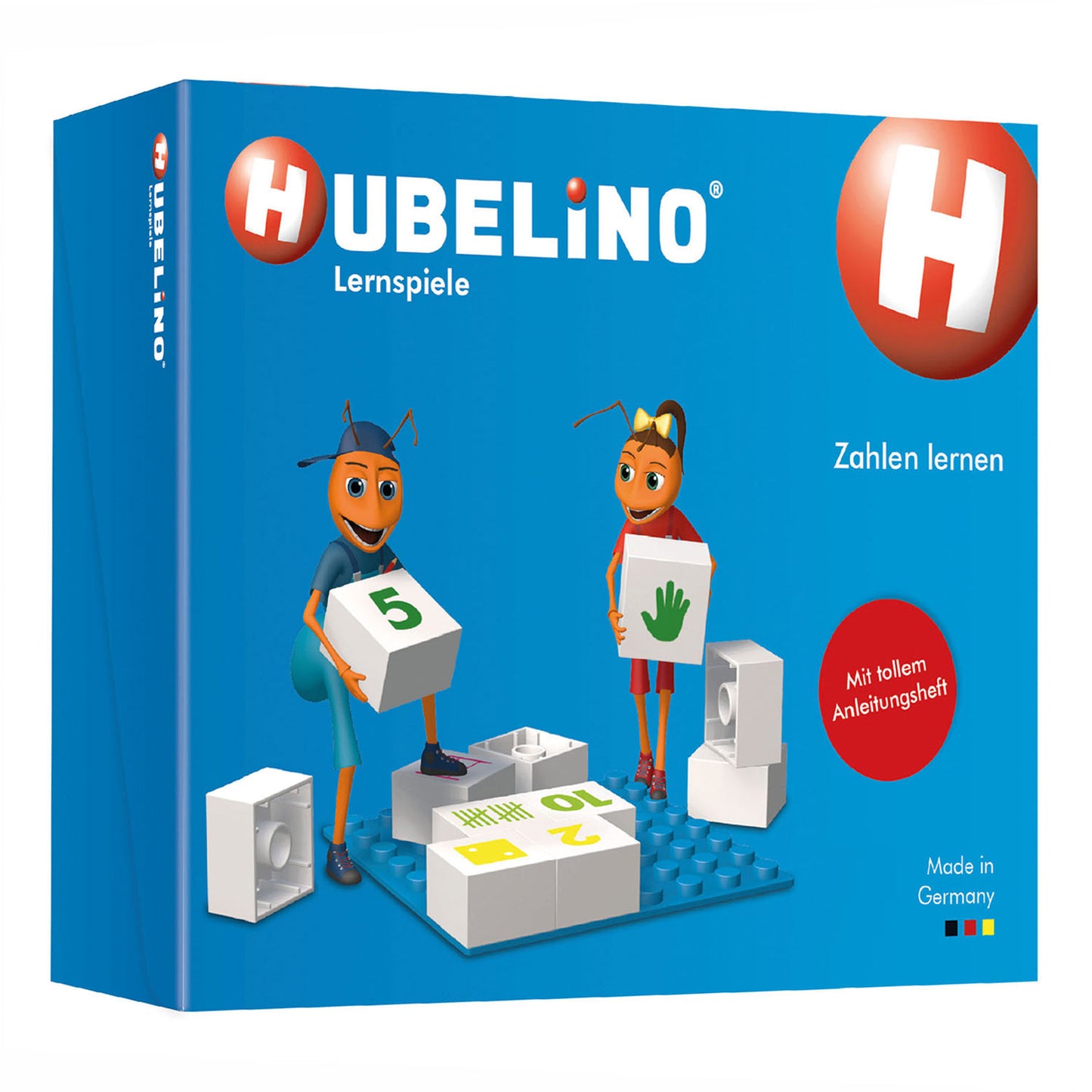 Hubelino -Zahlen Leder -Lernblöcke, 85dlg.