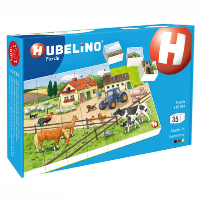 Hubelino -Block -Puzzle -Lebensdauer auf der Farm, 35st.