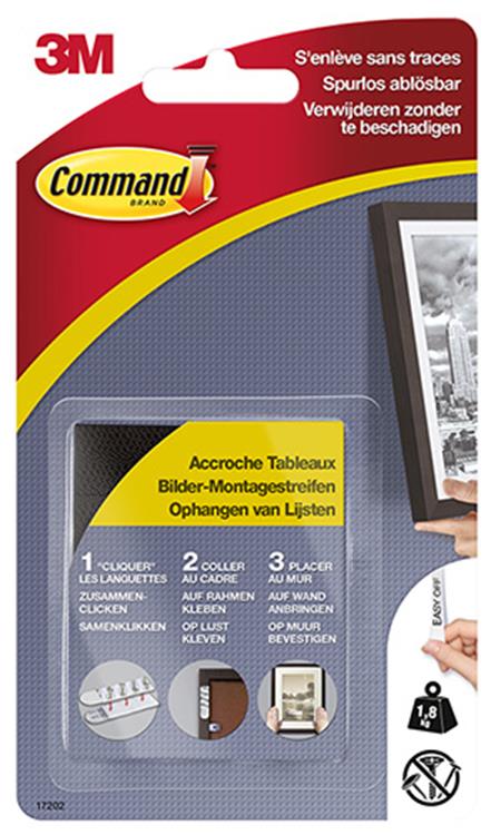 3 m 1059851 – cmd-Fotorahmenstreifen schwarz KLN | 20 Stück