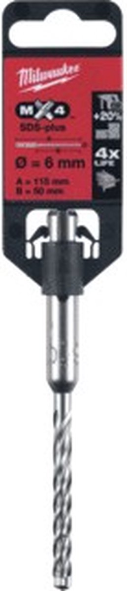 Milwaukee Zubehör SDS-Plus Bohrhammer | mx4 6 x 110 x 50 mm - 4932352011