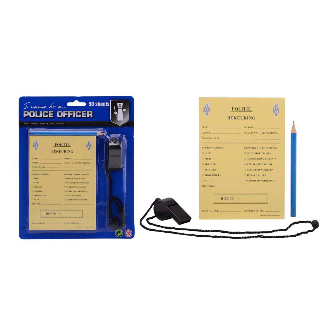 Johntoy Police Coupon Broschüre