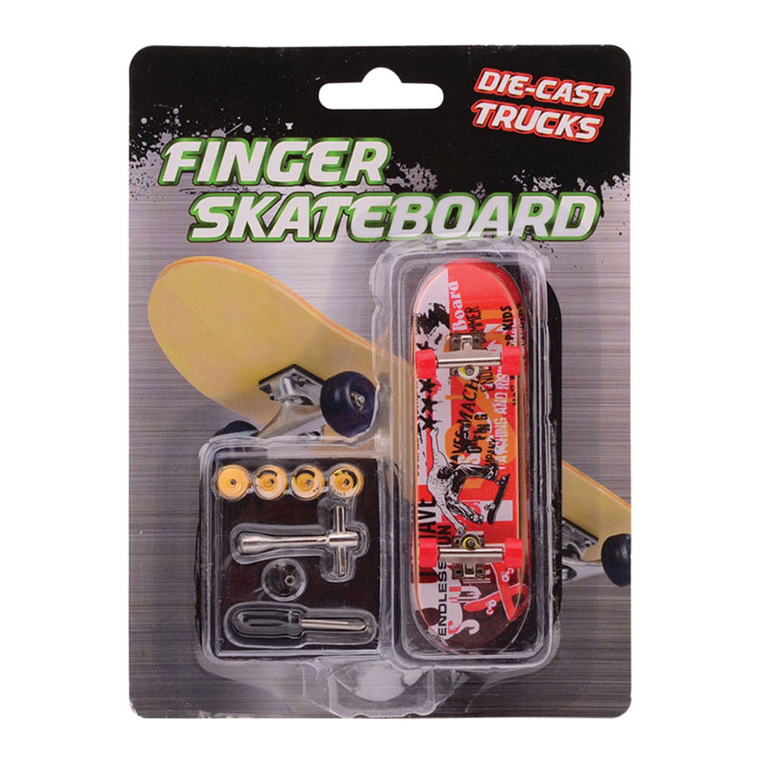 Finger -Skateboard mit Zubehör