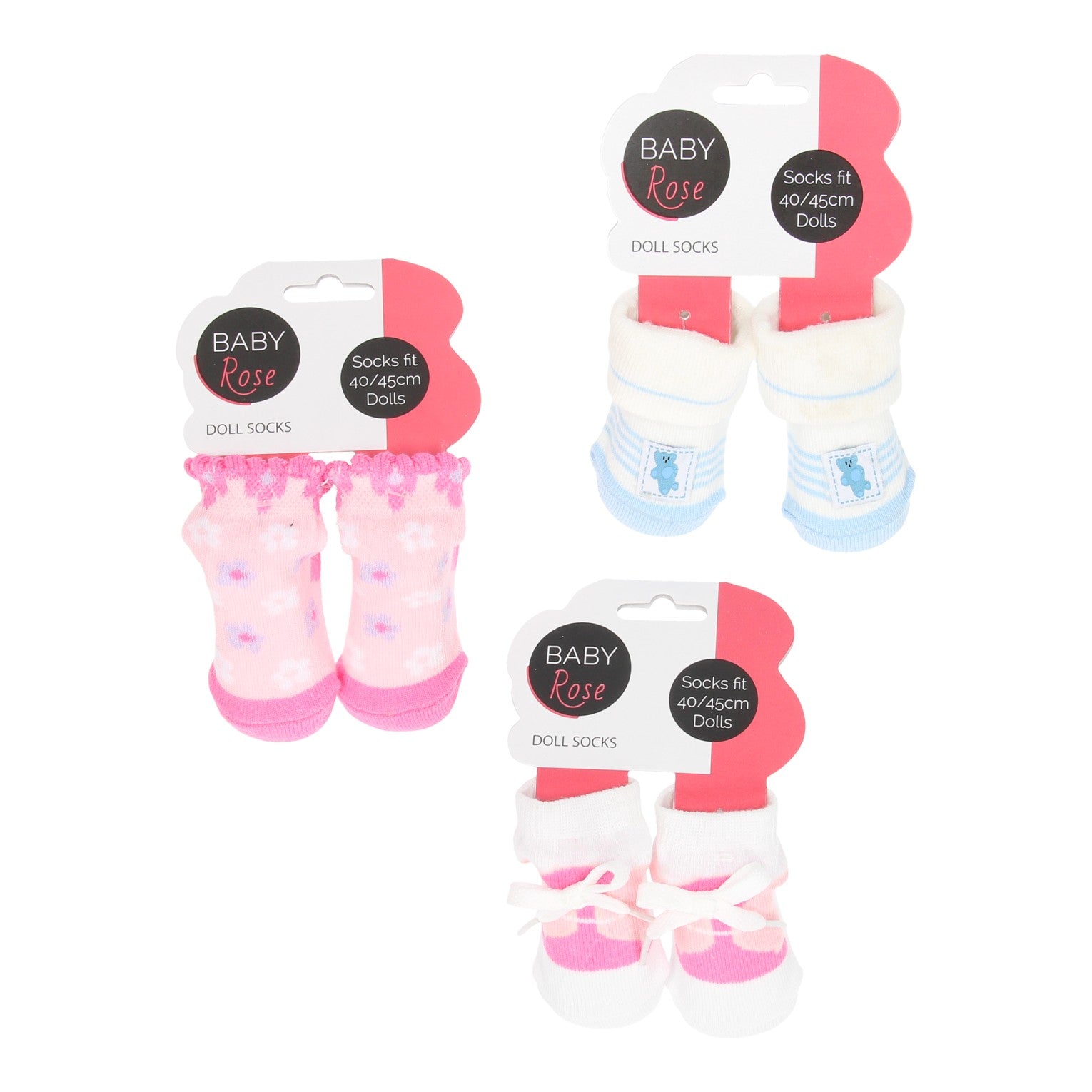 Baby Rose Doll Socken