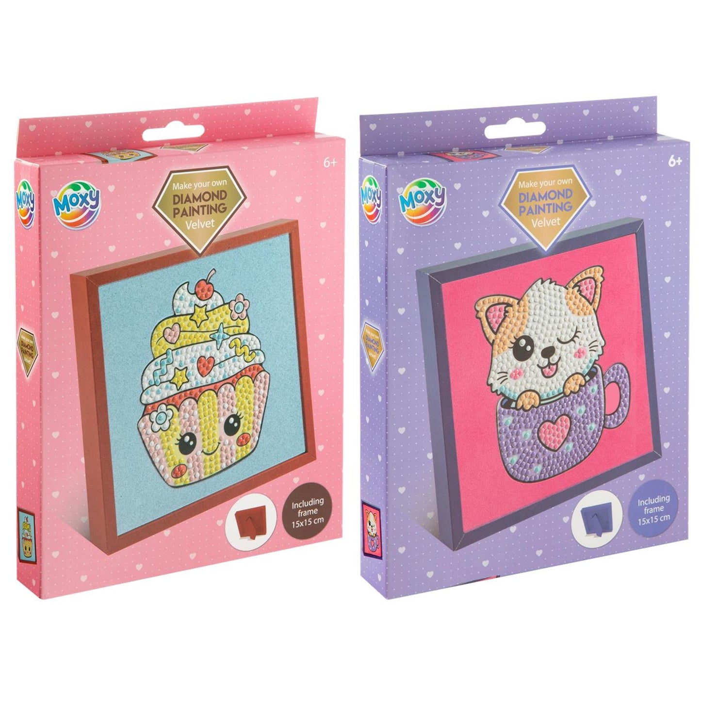 Moxy Diamond Painting Samt mit Rahmen
