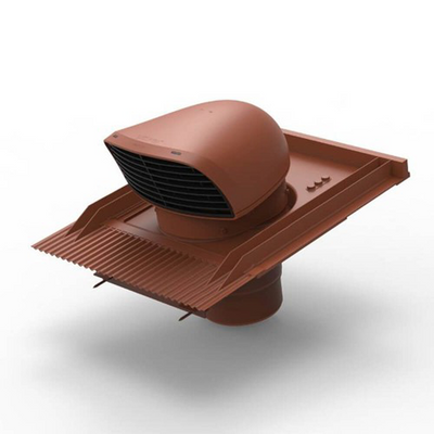 Renson 1067692 – Dachtür-Frontdesign (Ziegelrot) | 1 Stk