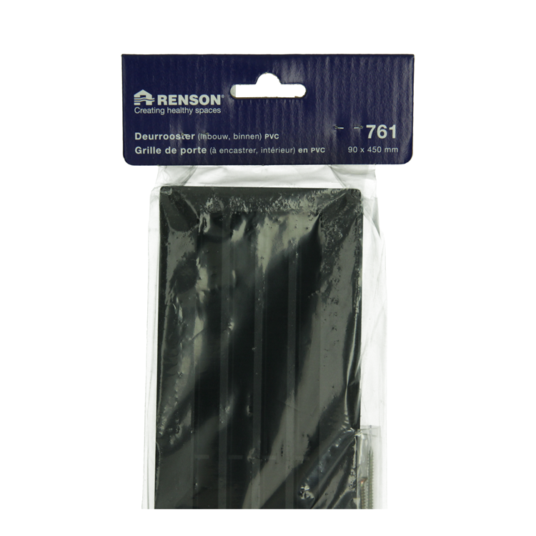 Renson 1069741 - Türgitter PVC 761 450x90 schwarz | 2 Stk
