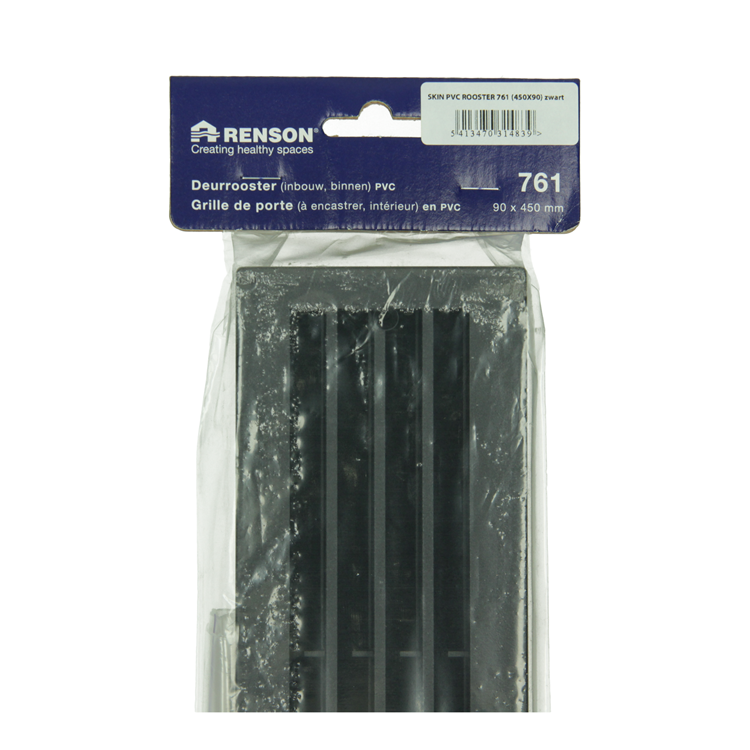 Renson 1069741 - Türgitter PVC 761 450x90 schwarz | 2 Stk