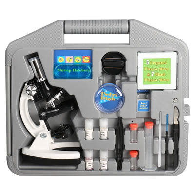 Byomic Einsteiger-Mikroskop-Set 100, 400 und 900x im Koffer