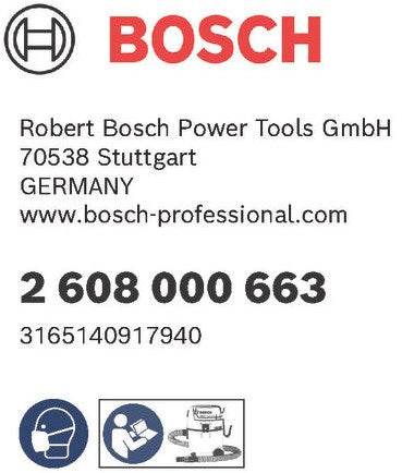 Bosch Zubehör Mundharmonikafilter Gas 18v-10 l Profi - 1. - 2608000663