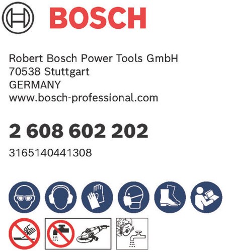 Bosch Zubehör Diamanttrennscheibe Standard für Keramik 125 x 22,23 x 1,6 x 7 mm 1St - 2608602202