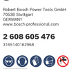Bosch Zubehör Fiberschleifscheibe 125 R444, Experte für Metall, 60 - 2608605476