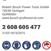 Bosch Zubehör Fiberschleifscheibe 125 R444, Experte für Metall, 80 - 2608605477