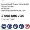 Bosch Zubehör Faserschleifscheibe 125 R574, am besten für Metall, K80 – 2608606734
