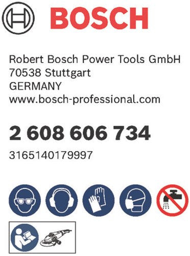Bosch Zubehör Faserschleifscheibe 125 R574, am besten für Metall, K80 – 2608606734