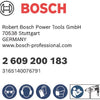 Bosch Zubehör Lamellenstiftscheibe 6 mm, 60, 60 mm, 40 mm - 2609200183