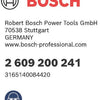 Bosch-Zubehör nicht mit Feingewinde Typ 59 10,6 x 0,72 x 10 mm 1000 Stück - 2609200241