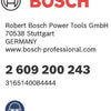 Bosch-Zubehör nicht mit Feingewinde Typ 59 10,6 x 0,72 x 14 mm 1000 Stück - 2609200243