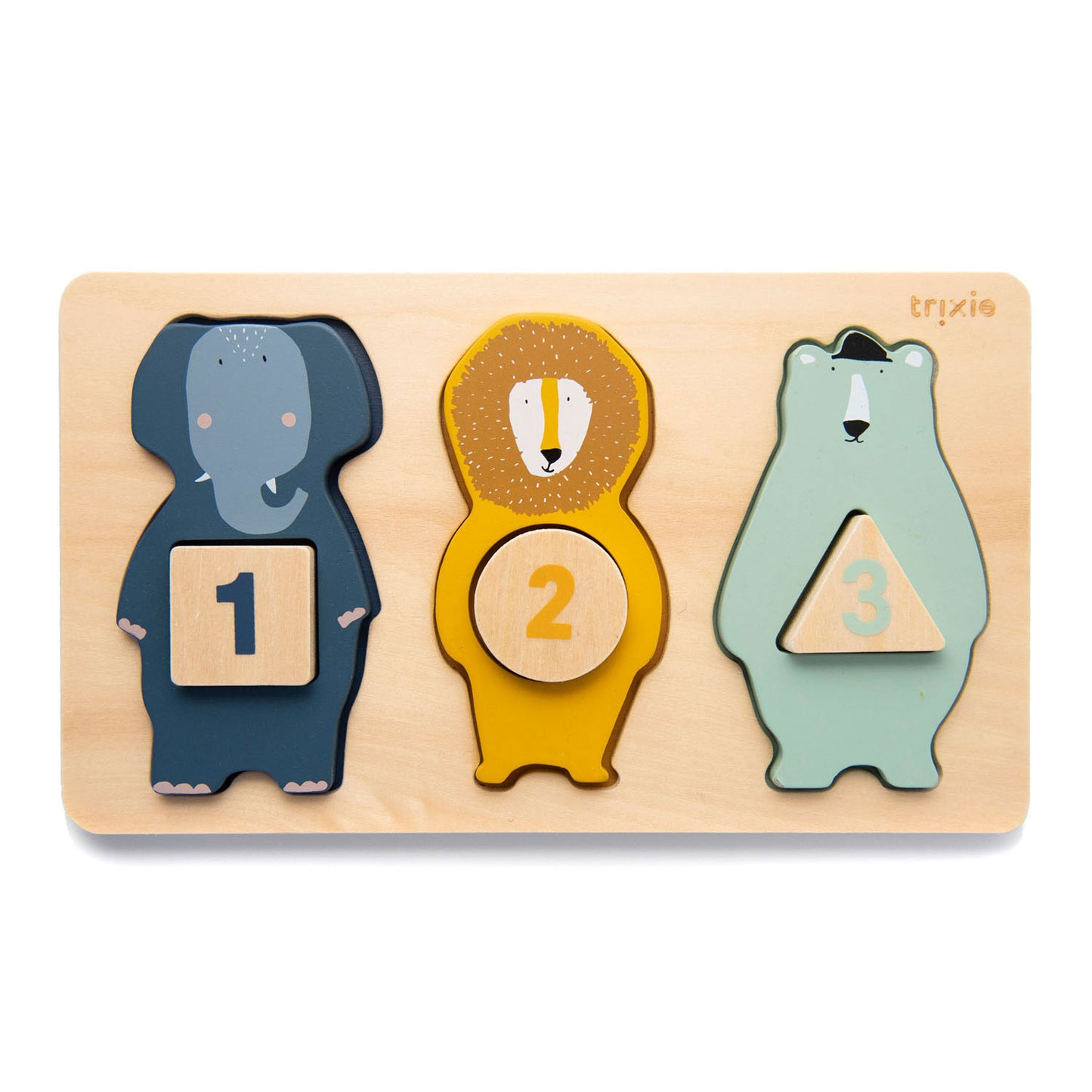 Trixie -Holz -Tel -Puzzle -Tiere, 6st.