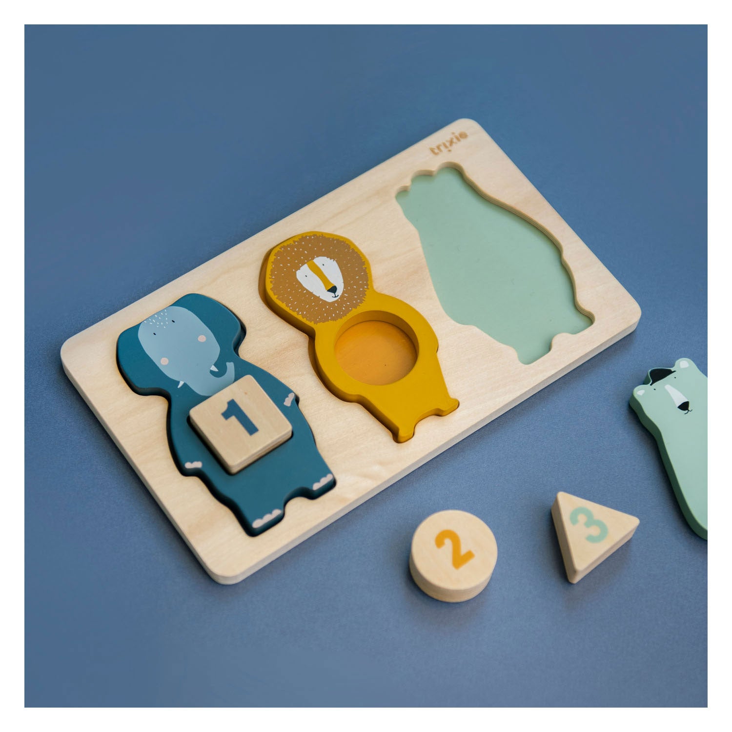 Trixie -Holz -Tel -Puzzle -Tiere, 6st.