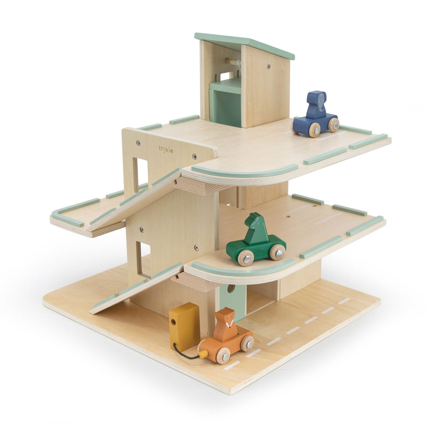 Trixie -Holzgarage mit Accessoires