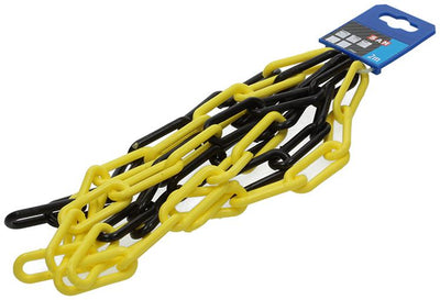 Mack 1005293 - Kunststoffkette gelb schwarz ks-60 6,0x40mm 2m | 5 Stück