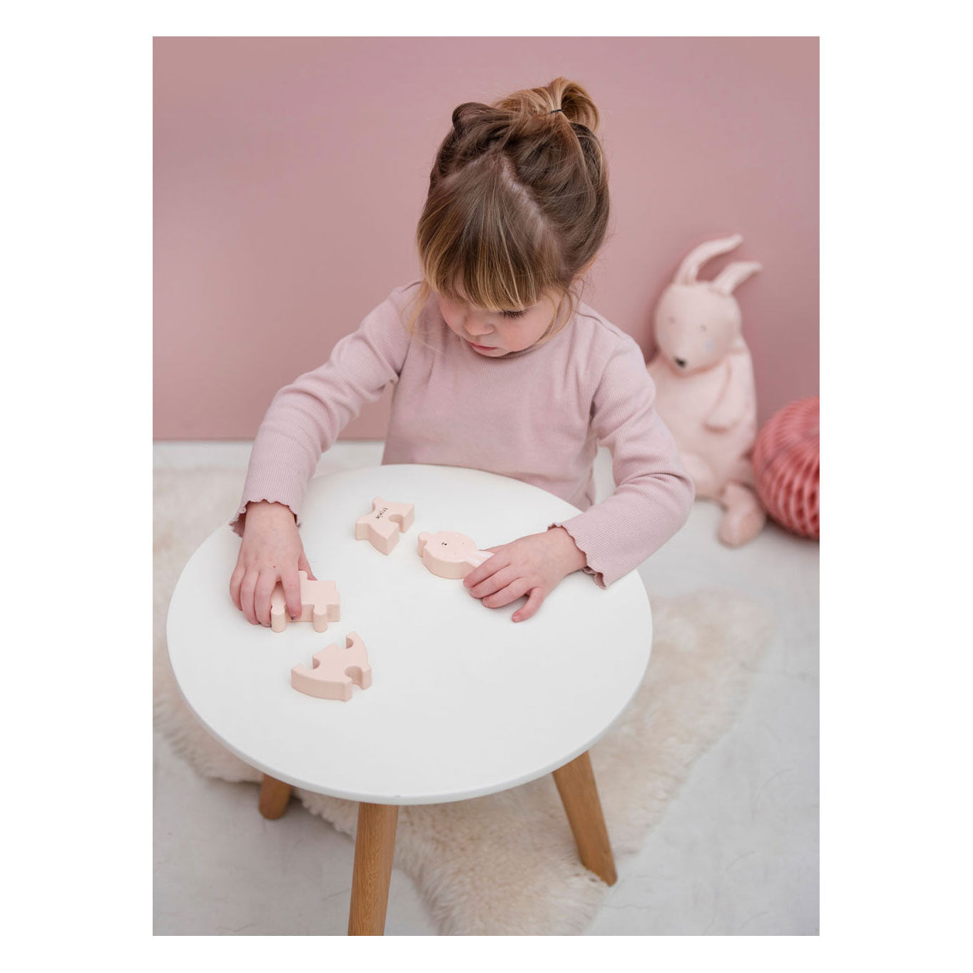Trixie Holztier Ehemaliges Puzzle Mrs. Kaninchen, 4st.