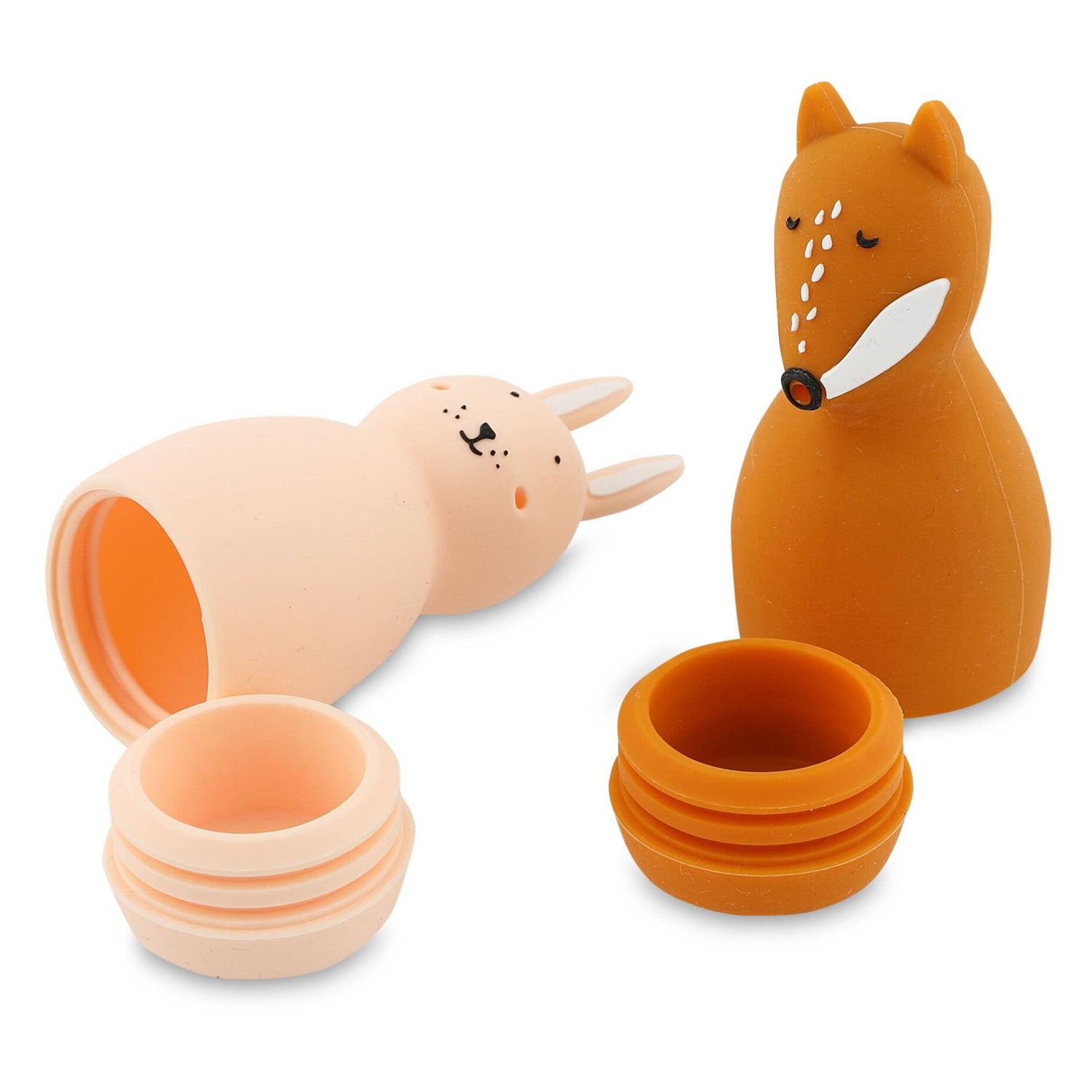Trixie Bad Spielzeug Squezy Dieren Mrs. Kaninchen Mr. Fuchs